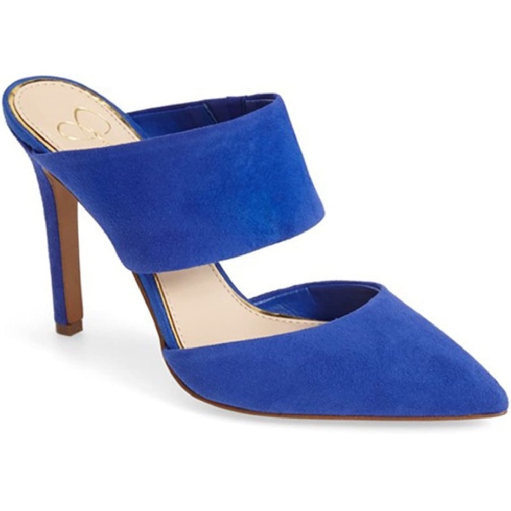 Nib Jessica Simpson Chandra Heeled Mule Cobalt 11